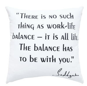 Balance Inspirational Throw Pillow