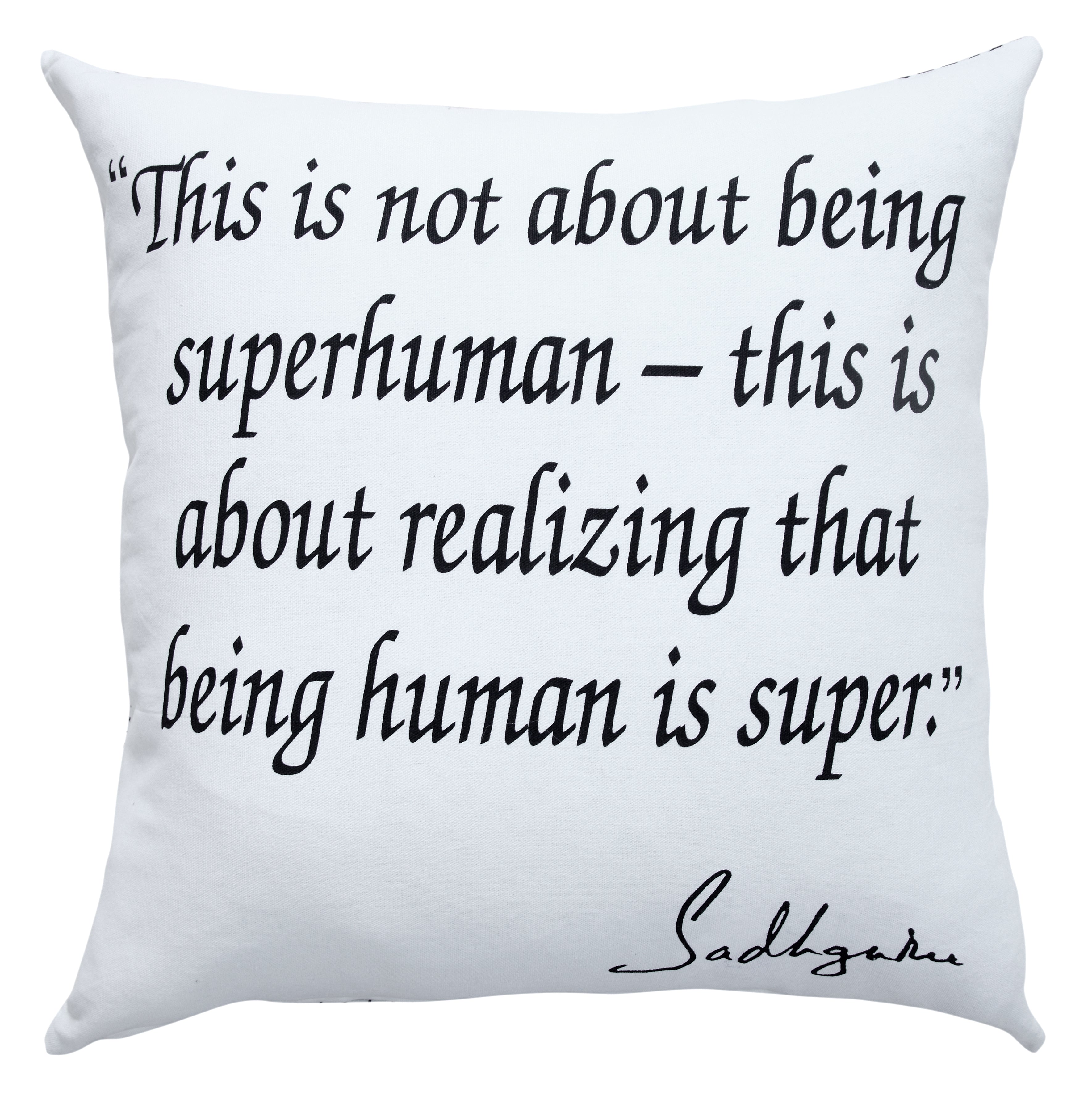 Being Human Inspirational Throw Pillow