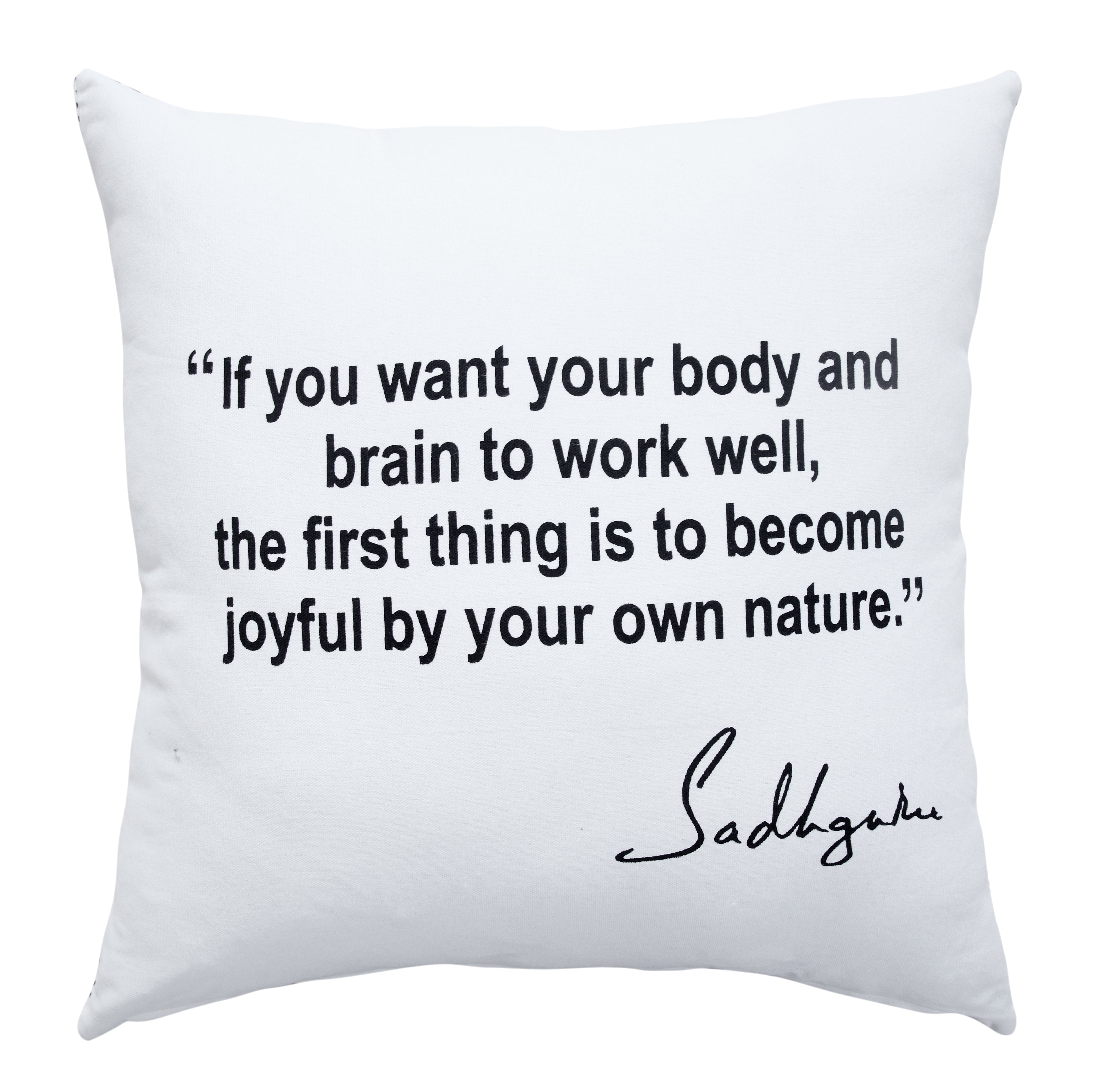 Joyfulness Inspirational Throw Pillow