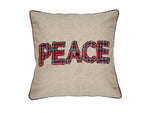 Load image into Gallery viewer, Plaid Peace Throw Pillow
